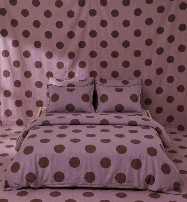 Mocha Dot Bedding Set