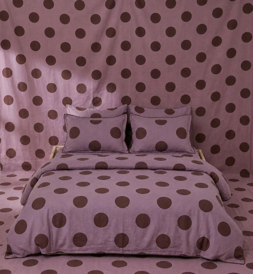 Mocha Dot Bedding Set